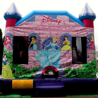 princess inflatable bouncy castle with slide monsterball