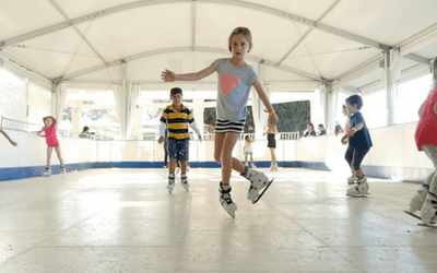 What are the benefits of a synthetic ice rink?