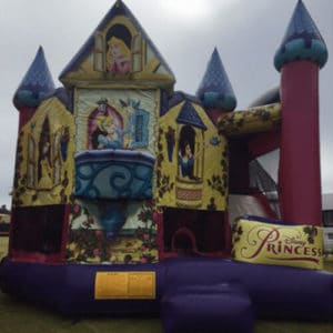 disney princess purple jumping castle